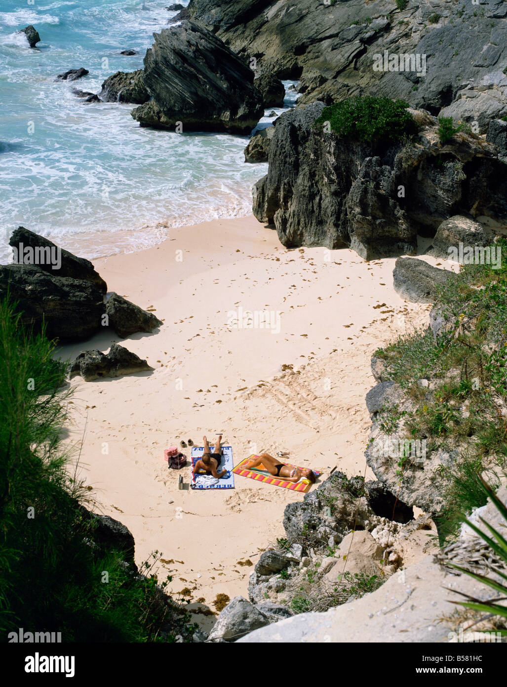 Südküste Beach Bermuda Mittelamerika Mitte Atlantik Stockfoto