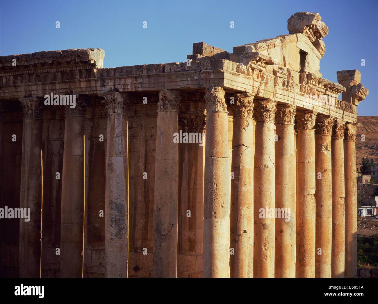 Tempel des Bacchus, Baalbek, UNESCO World Heritage Site, Libanon, Naher Osten Stockfoto