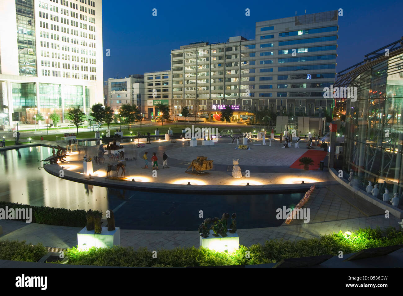 Tsinghua wissenschaftlichen Park in Wudaokou, Peking, China, Asien Stockfoto