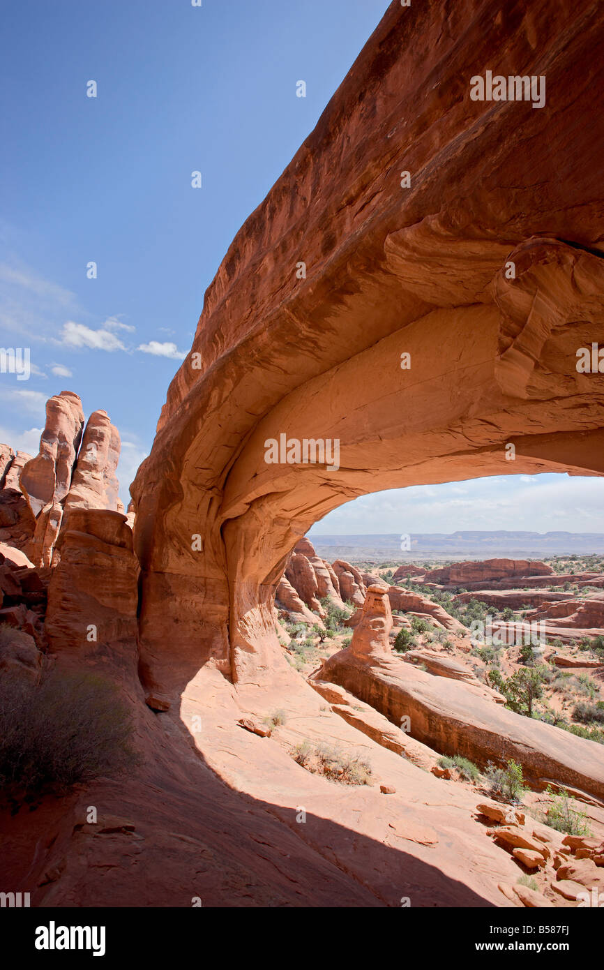 Turm, Bogen, Arches-Nationalpark, Utah, Vereinigte Staaten von Amerika, Nordamerika Stockfoto