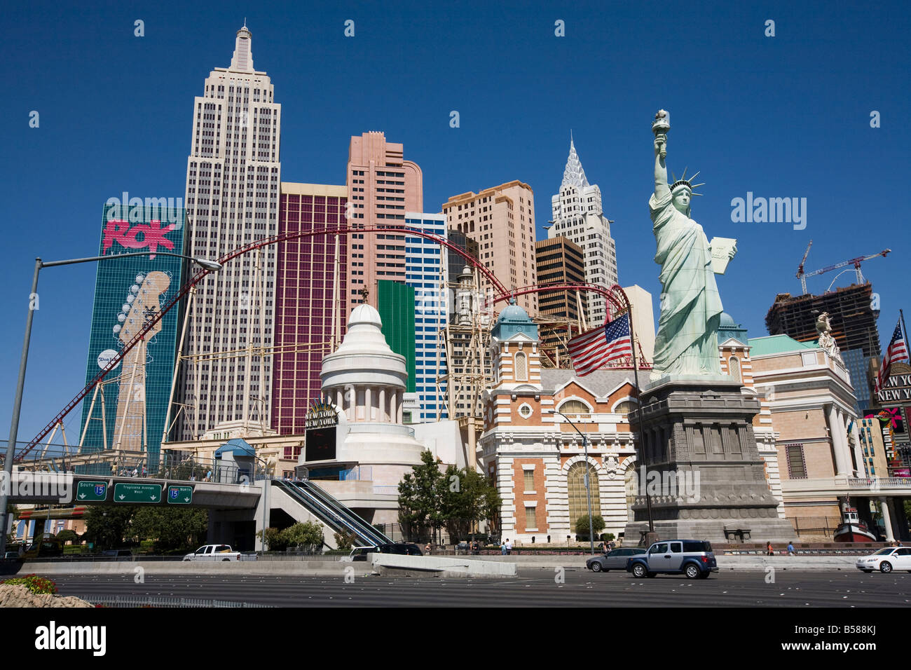 New York New York Hotel and Casino, Las Vegas, Nevada Stockfoto