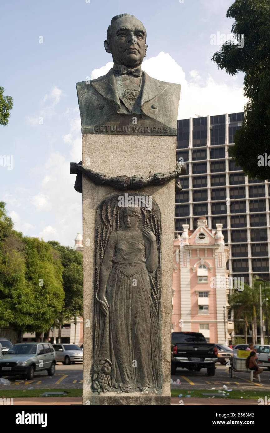 Getulio Vargas Statue Belem Para Brasilien Südamerika Stockfoto