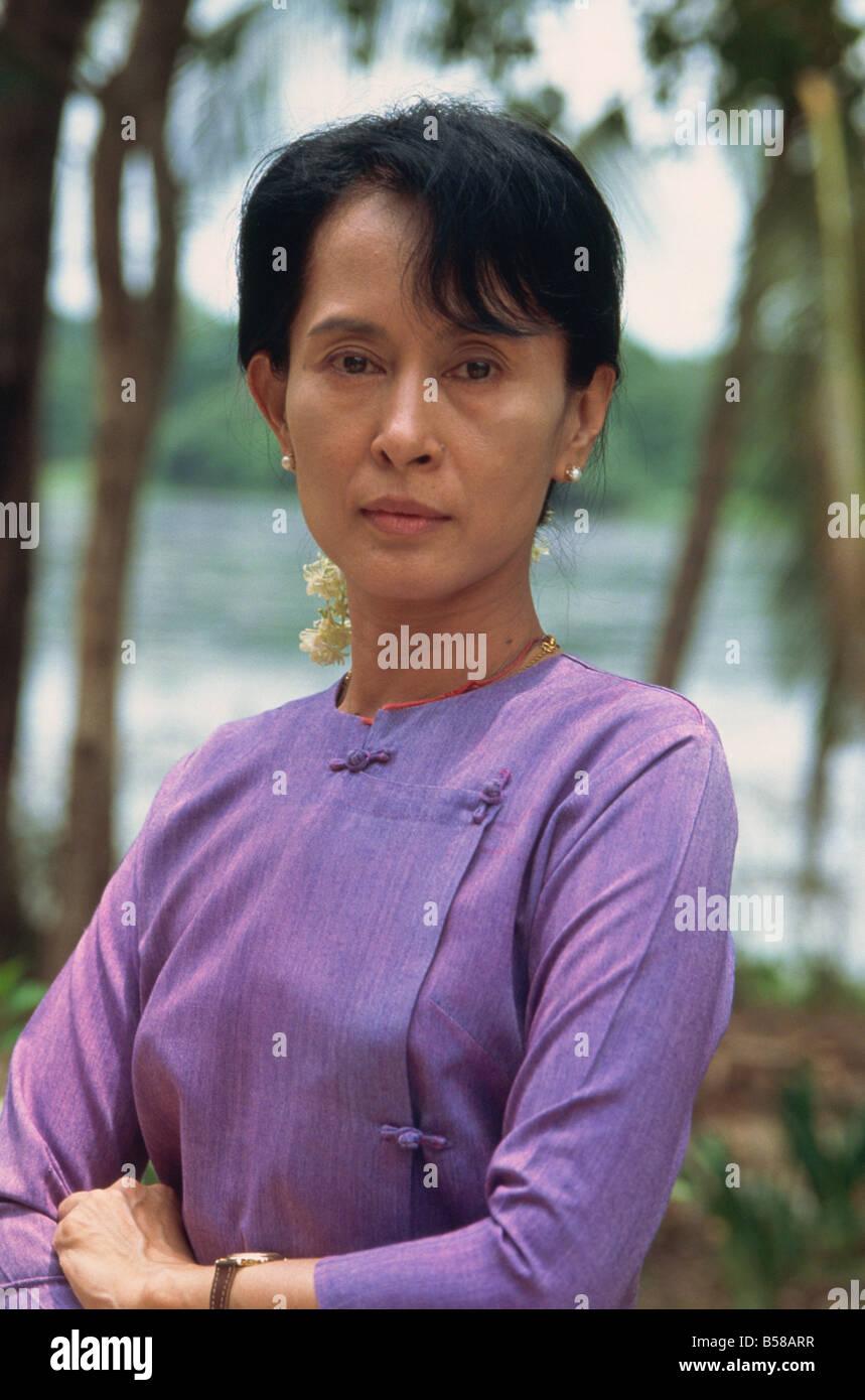Aung San Suu Kyi zu Hause, Rangun, Myanmar (Burma) Stockfoto
