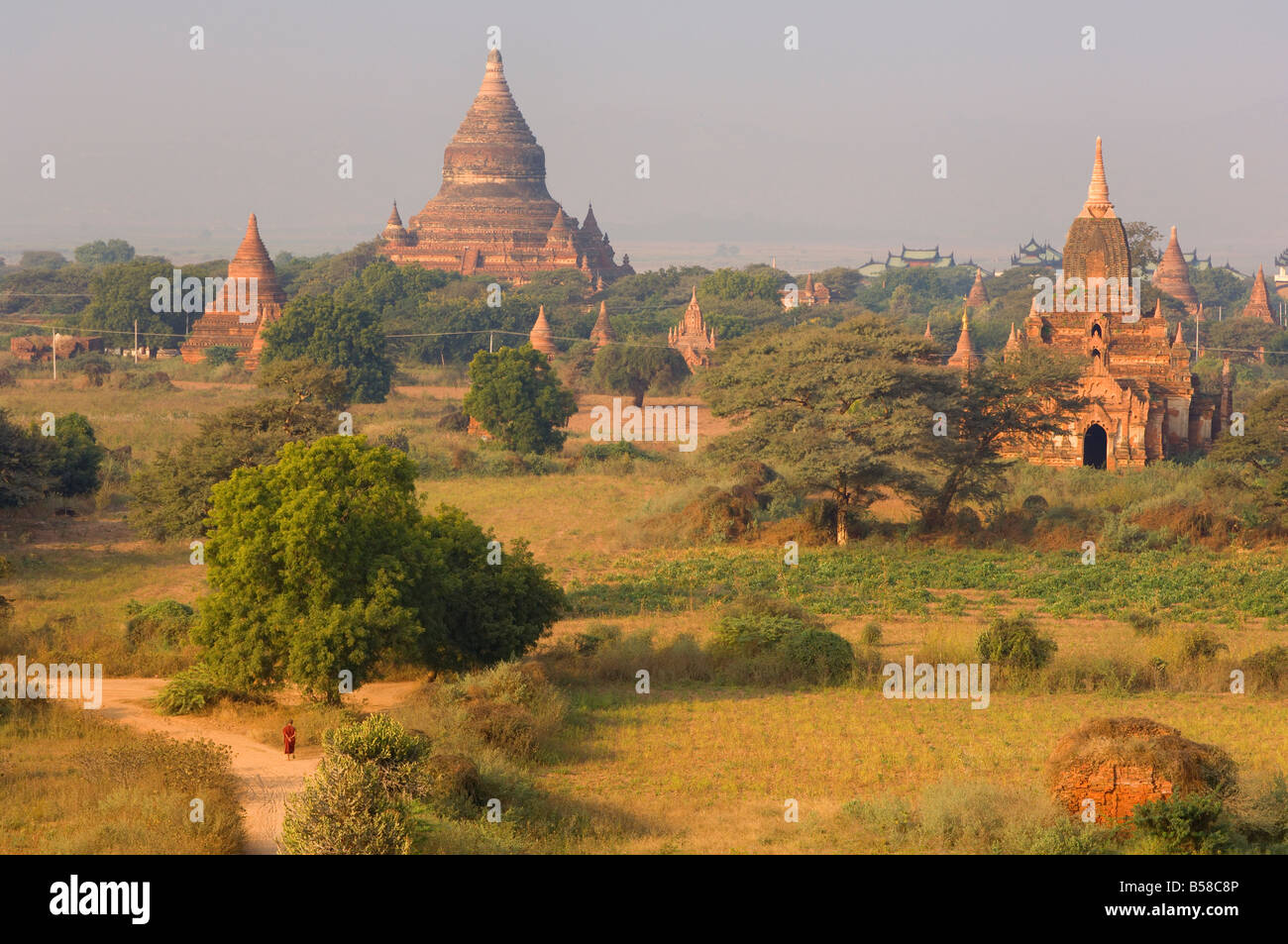 PE-Nan-Tha-Gruppe, Bagan (Pagan), Myanmar (Burma) Stockfoto
