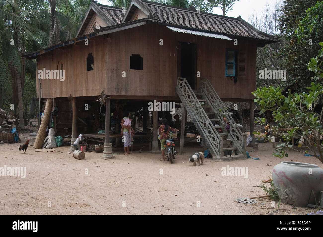 Dorf Leben, Kambodscha, Indochina, Südost-Asien Stockfoto