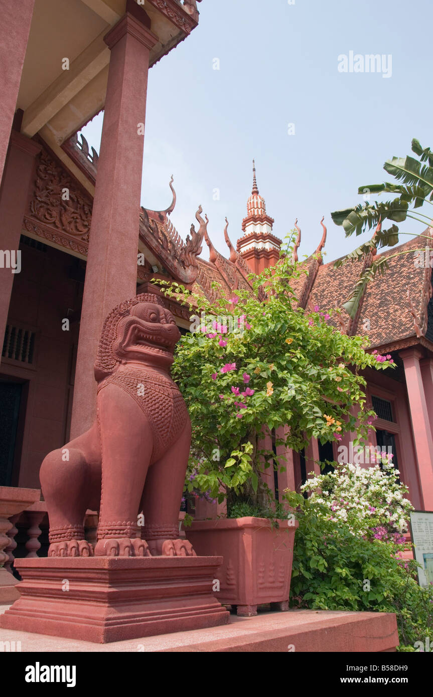 Das Nationalmuseum in Phnom Penh, Kambodscha, Indochina, Südost-Asien Stockfoto
