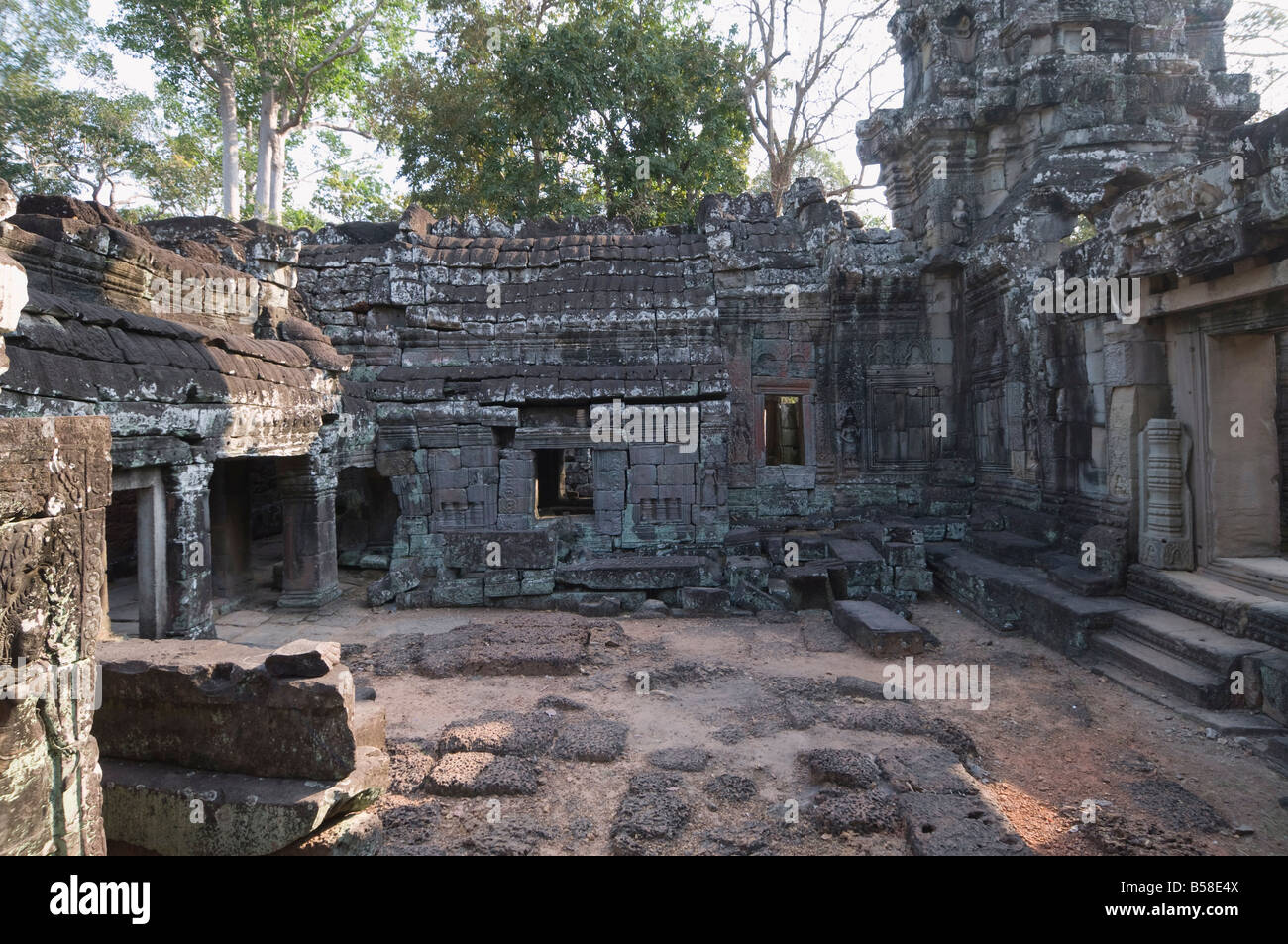 Banteay Kdei Tempel, Angkor Thom, Angkor, UNESCO-Weltkulturerbe, Siem Reap, Kambodscha, Indochina, Südost-Asien Stockfoto