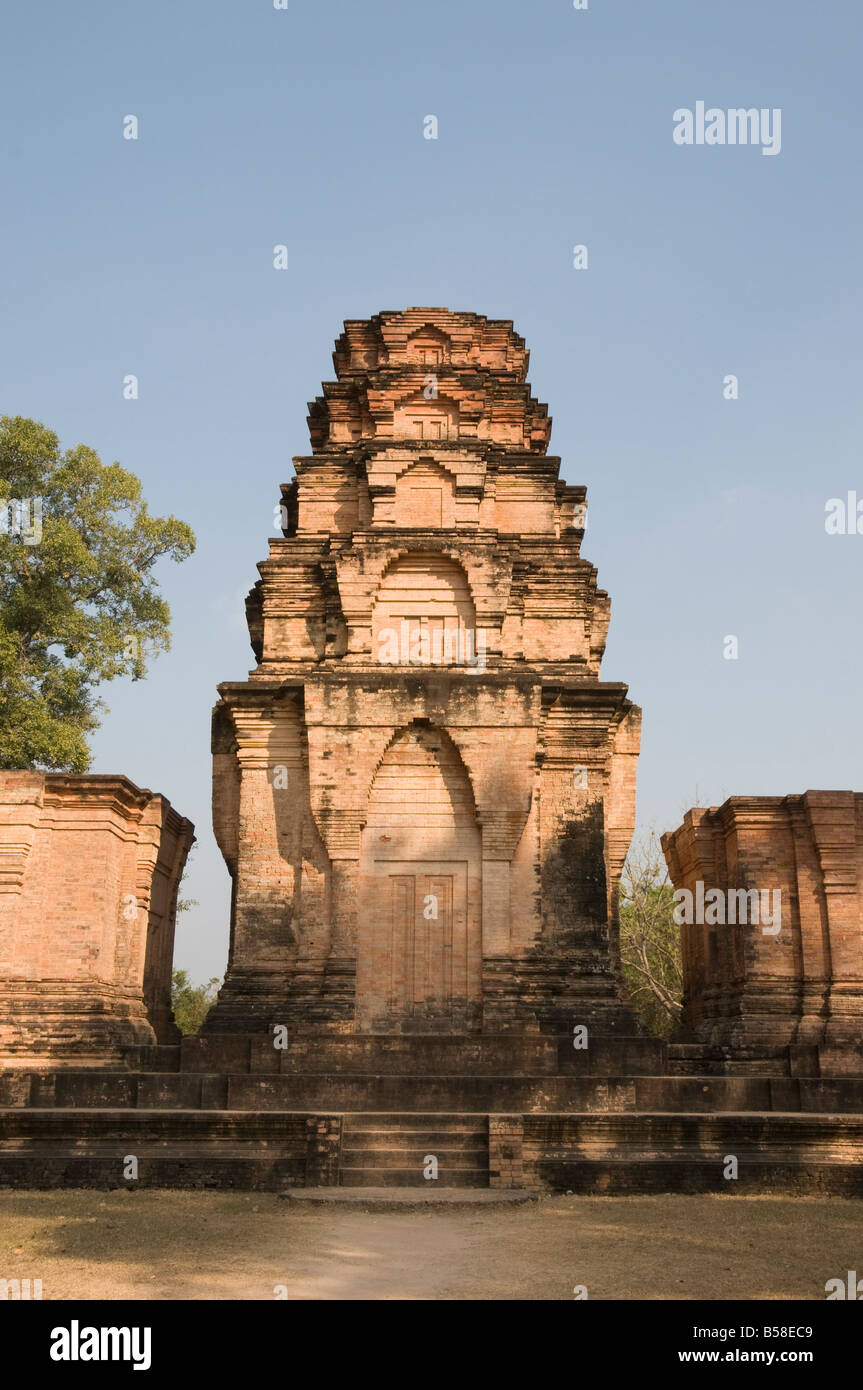 Prasat Kravan Tempel, AD921, Angkor, UNESCO-Weltkulturerbe, Siem Reap, Kambodscha, Indochina, Südost-Asien Stockfoto