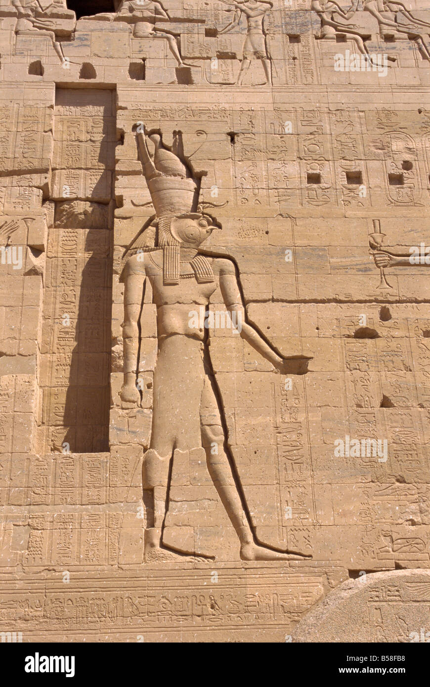 Tempel von Philae zog der Assuan-Hochdamm UNESCO World Heritage Site Nubien Ägypten Nordafrika Afrika gebaut wurde Stockfoto