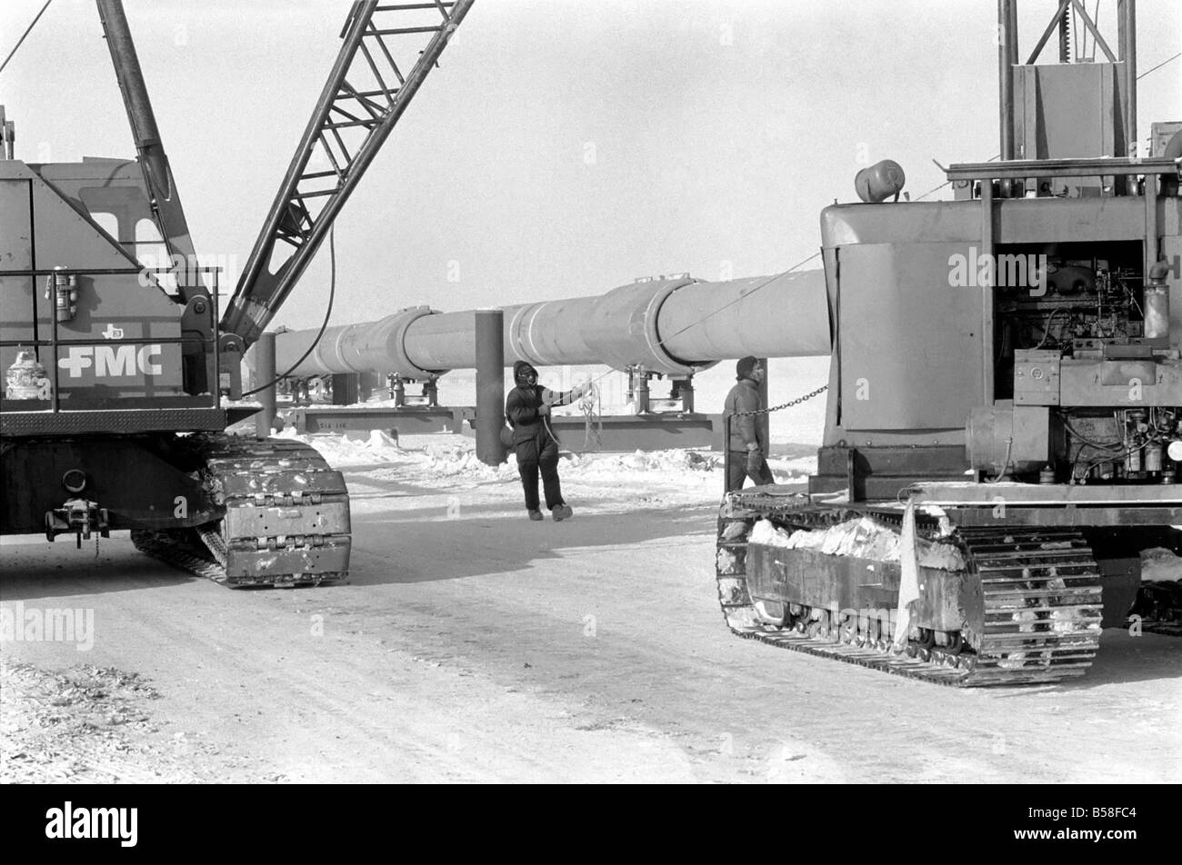 Prudhoe Bay, Alaska. April 1977 77-02128-001 Stockfoto