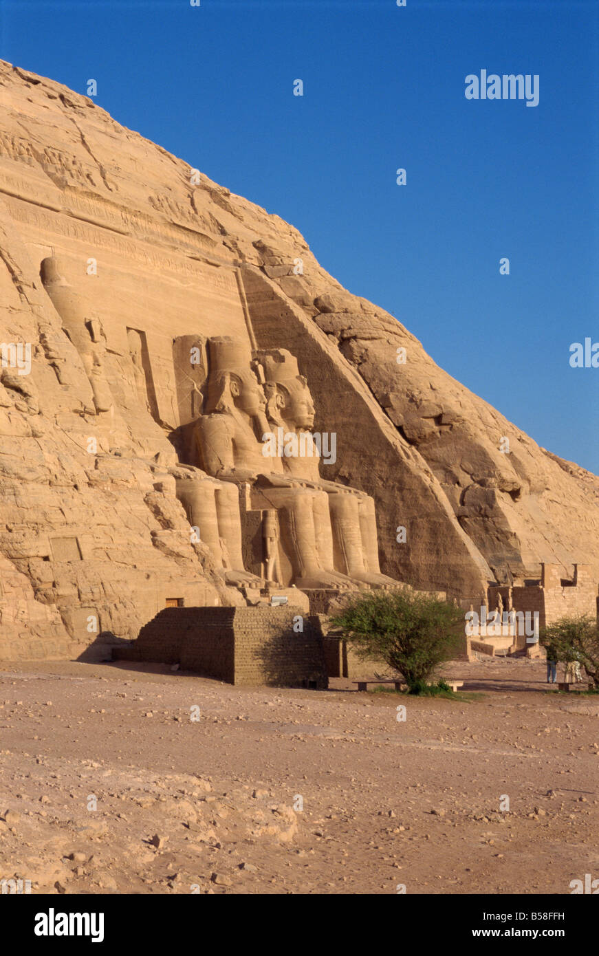 Tempel von Re-Herakhte für den Pharao Ramses II. (der große), zog als Assuan-Hochdamm gebaut, Abu Simbel, Ägypten Stockfoto