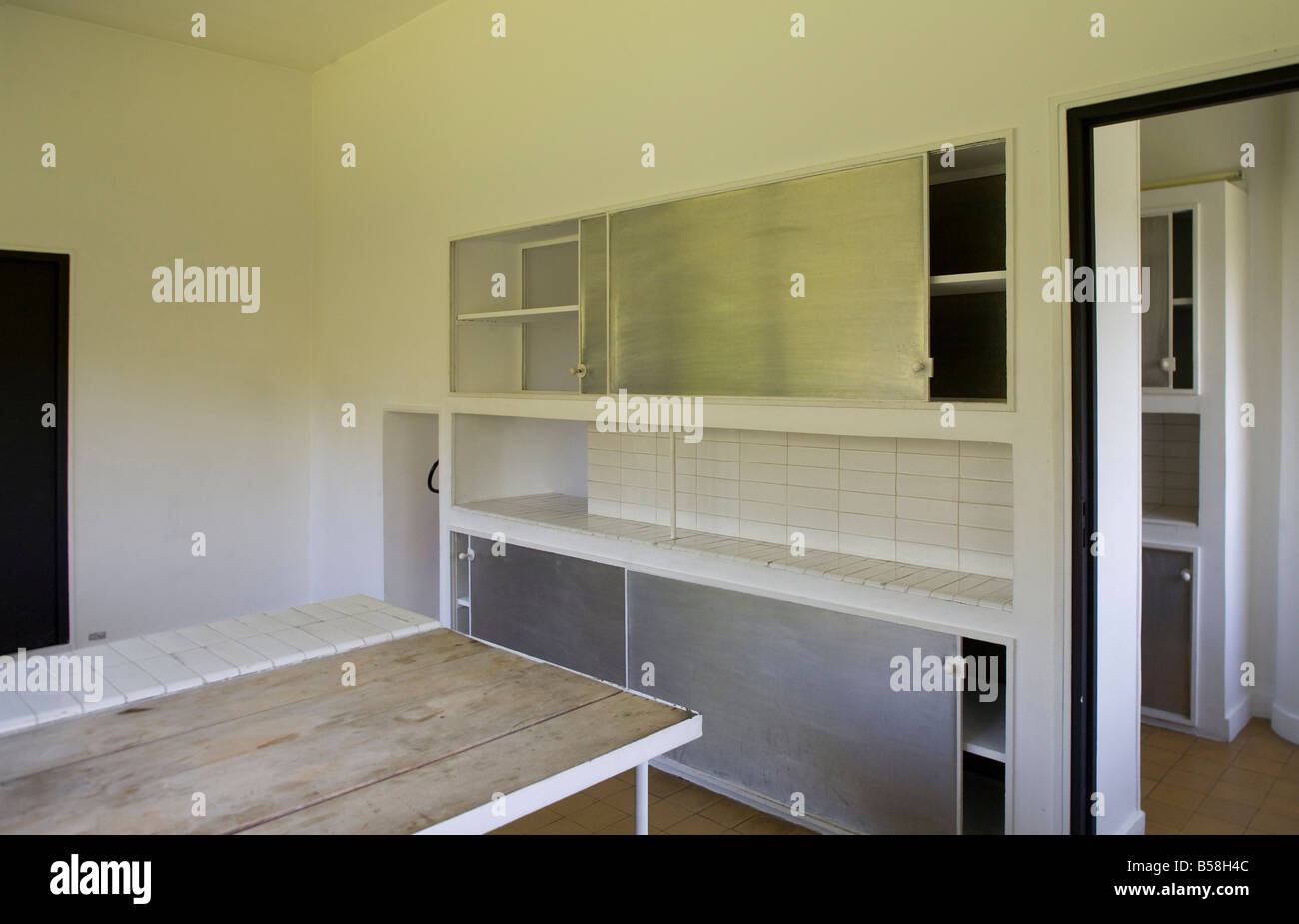 Poissy Bei Paris, Villa Savoye (Villa Les Heures Claires) 1928-1931, Küche Stockfoto