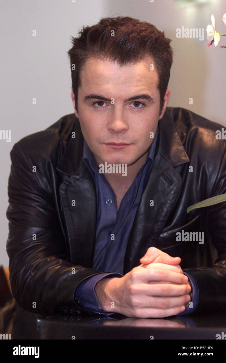 Westlife Dezember 2001 Sänger Shane Filan Stockfoto