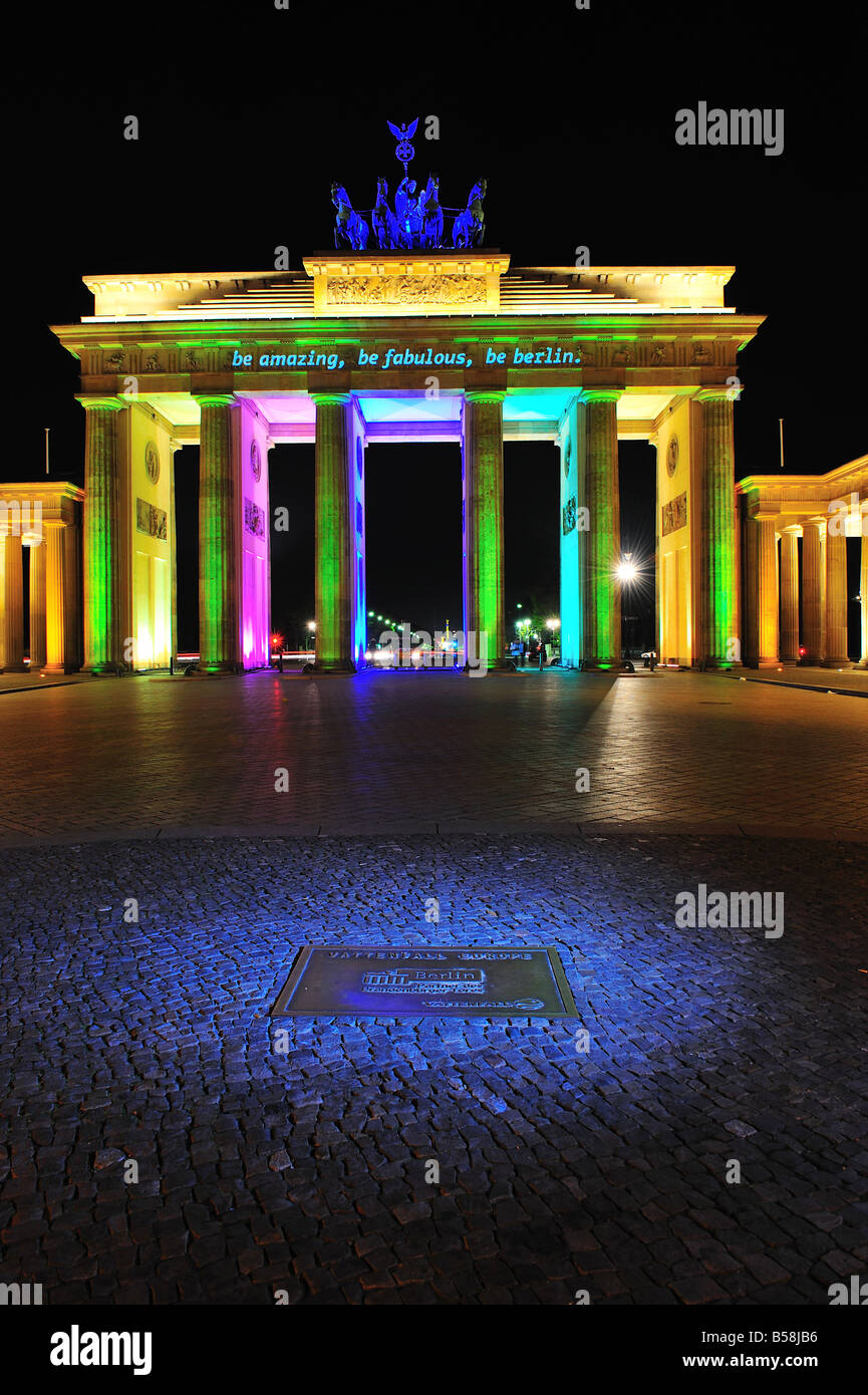 Berlin, Deutschland, Brandenburger Tor, Quadriga, Foto Kazimierz Jurewicz, Stockfoto