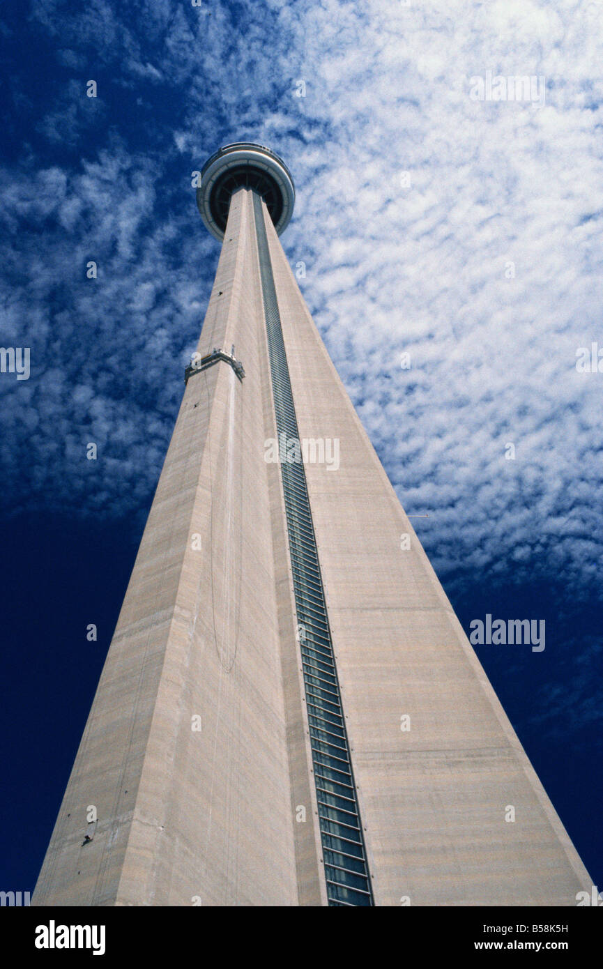 C N Tower Toronto Ontario Kanada T Winter Stockfoto