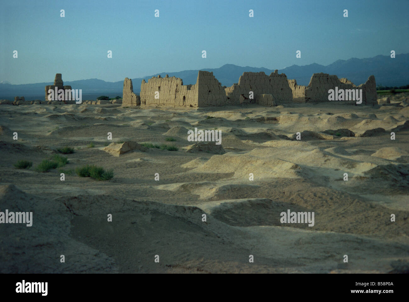 Antike Stadt auf Silk Road Jinohe Turfan Depression Xinjiang Provinz China Asien Stockfoto