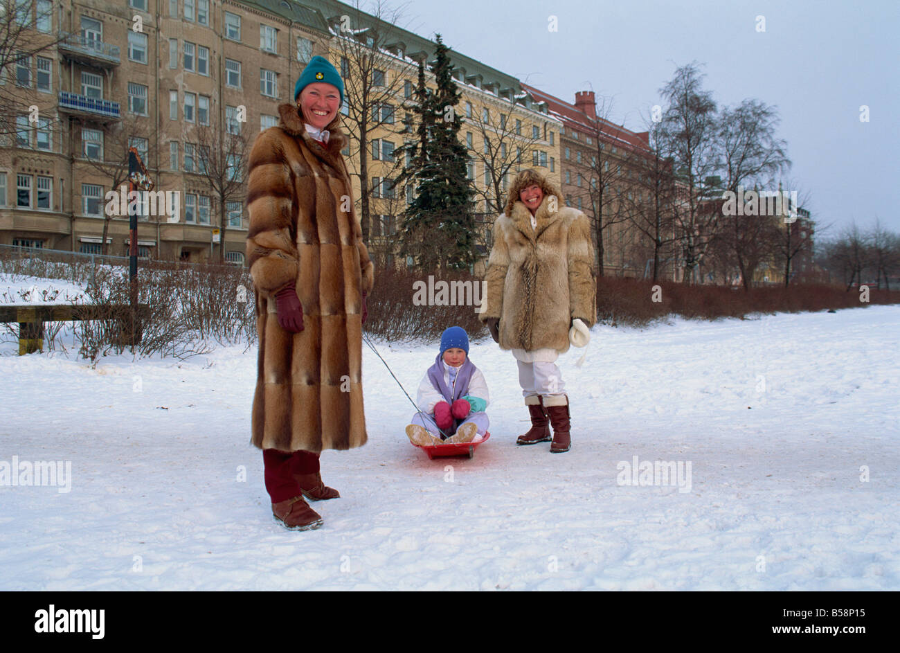 Helsinki in Finnland Skandinavien Europa winter Stockfoto