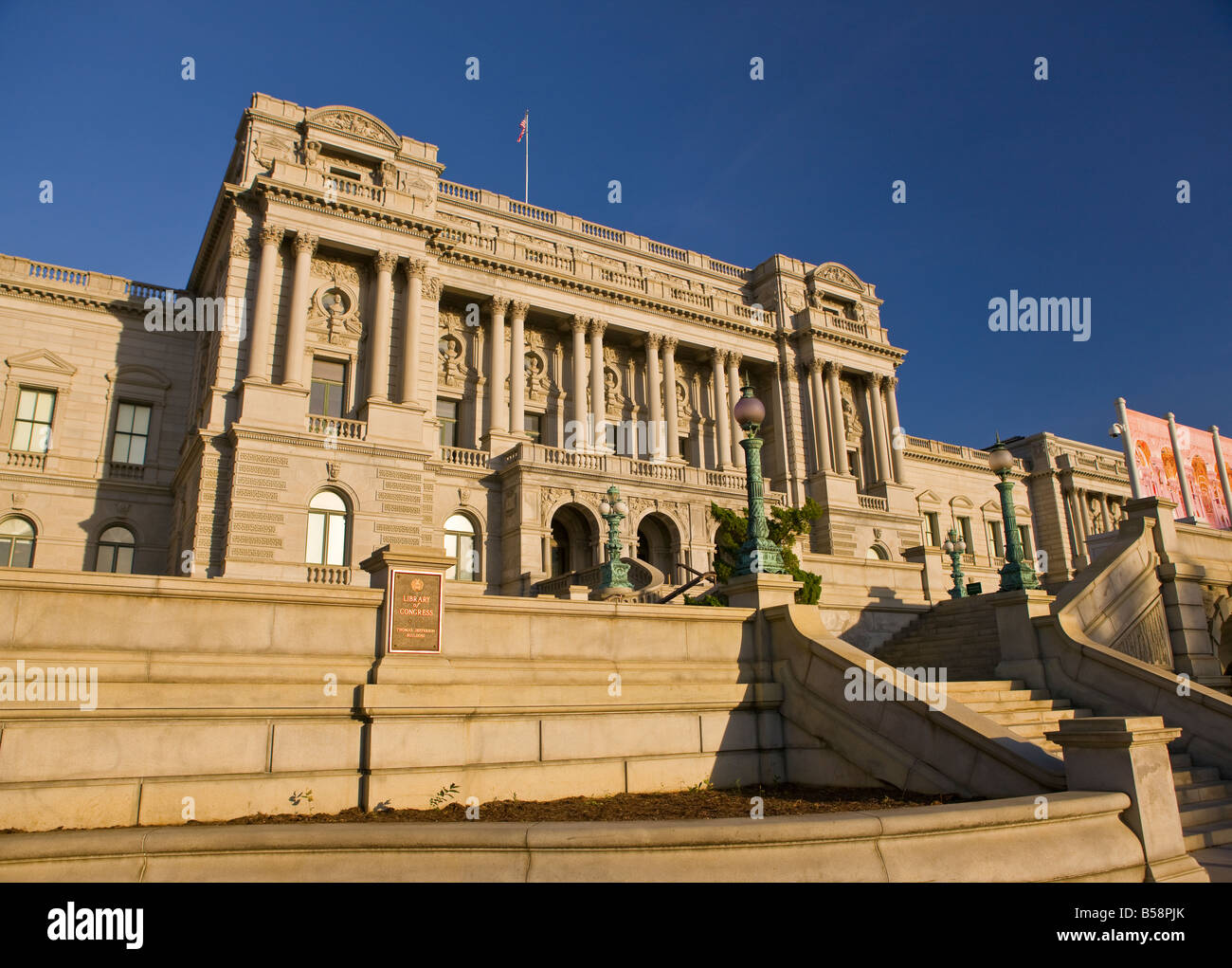 WASHINGTON DC USA-Bibliothek von Kongress-Thomas-Jefferson-Gebäude Stockfoto