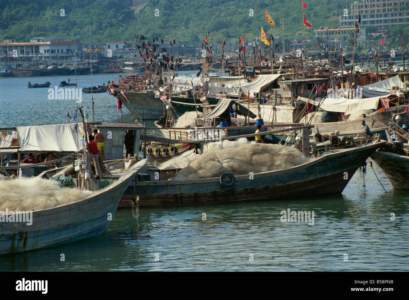 Sanya Hafen Insel Hainan China Asien Stockfoto