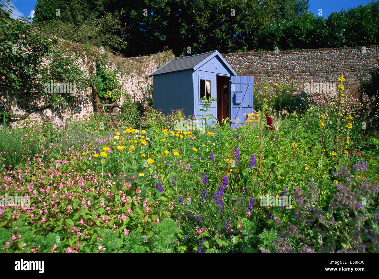 Kräuter Garten St Valery Sur Somme Picardie Frankreich Europa Stockfoto