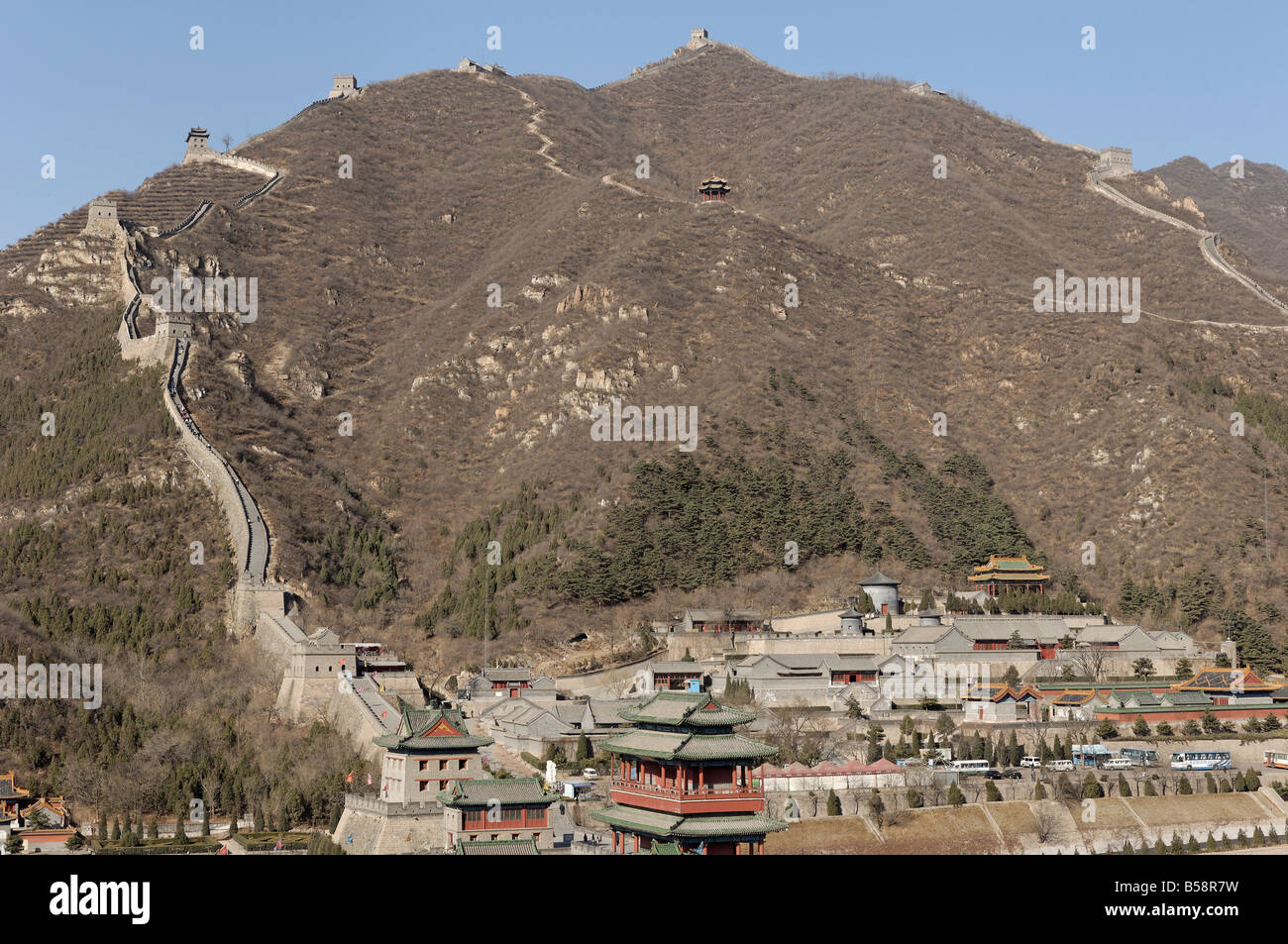 Die Great Wall Of China, UNESCO-Weltkulturerbe, Juyongguan-Pass, China Stockfoto