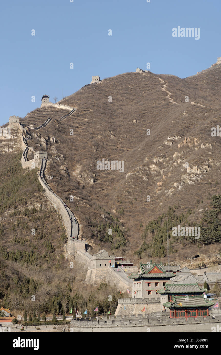 Die Great Wall Of China, UNESCO-Weltkulturerbe, Juyongguan-Pass, China Stockfoto