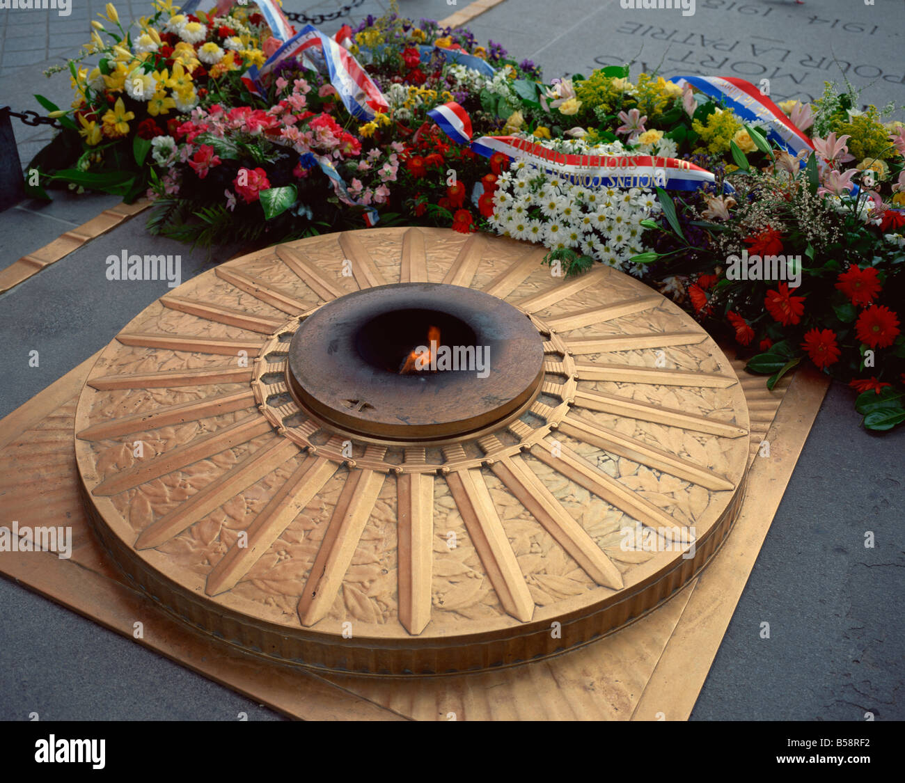 Grab des unbekannten Soldaten, Arc de Triomphe, Paris, Frankreich, Europa Stockfoto