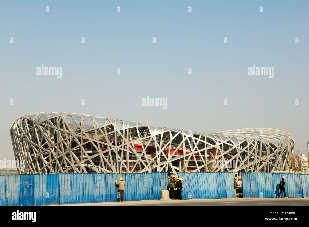 Nationalstadion, 2008 Beijing Austragungsort der Olympischen Spiele, Peking, China Stockfoto