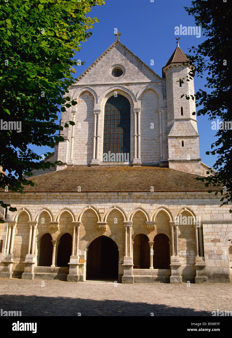 Die Abtei von Pontigny, in der Nähe von Chablis, Burgund, Frankreich, Europa Stockfoto