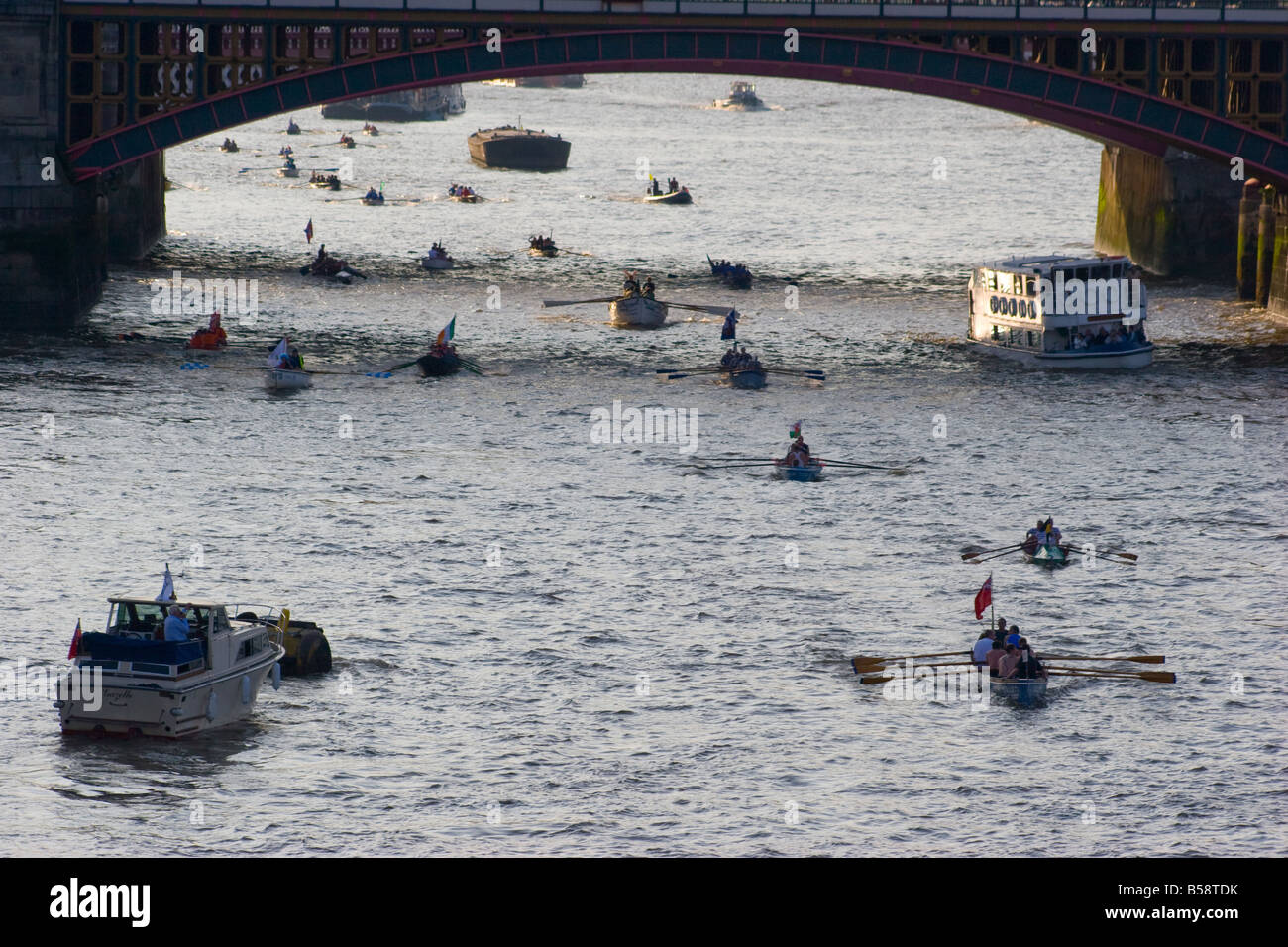 Die Great River Race Stockfoto
