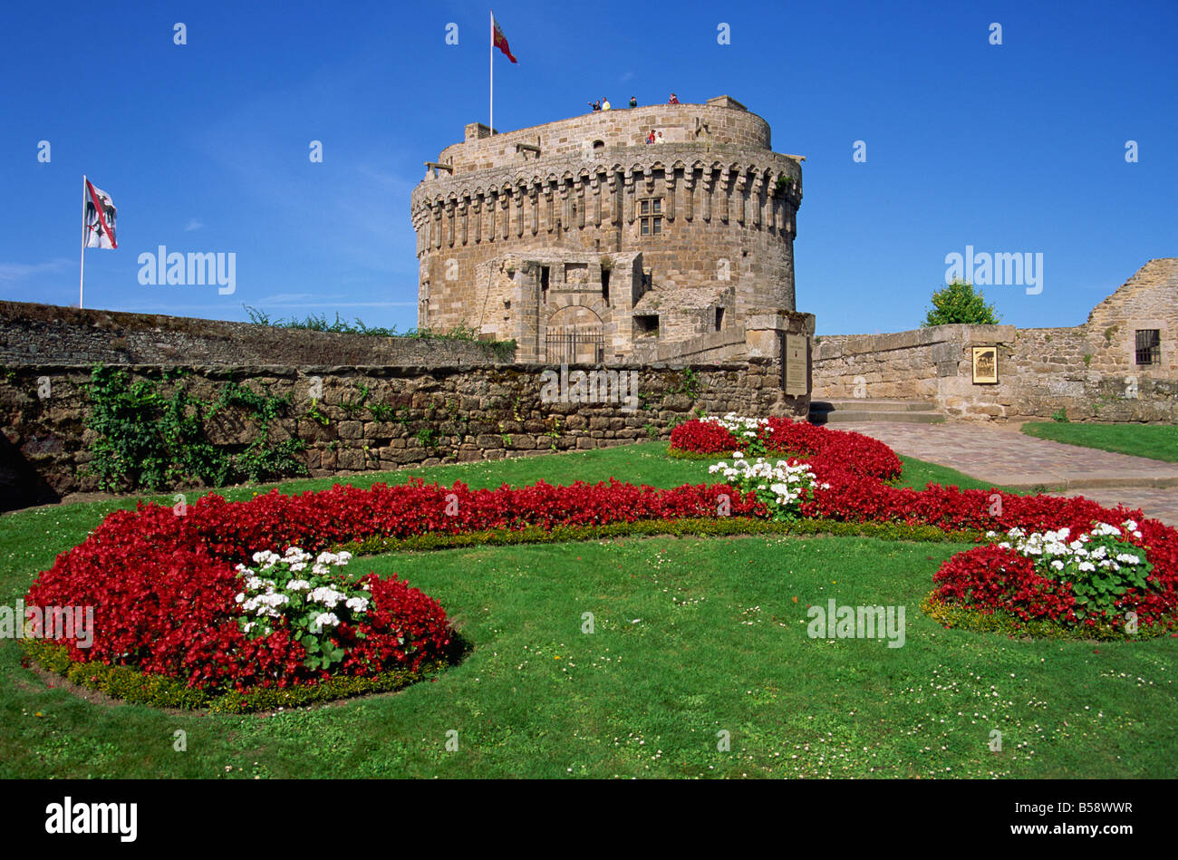 Schloss der Herzogin Anne, Dinan, Bretagne, Frankreich, Europa Stockfoto