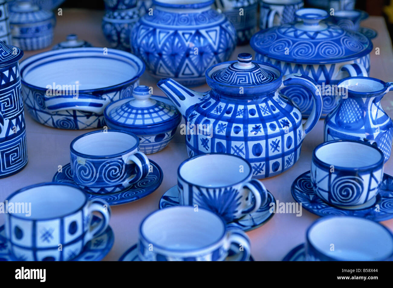 Keramik, Vallauris, Provence, Cote d ' Azur, Frankreich, Europa Stockfoto