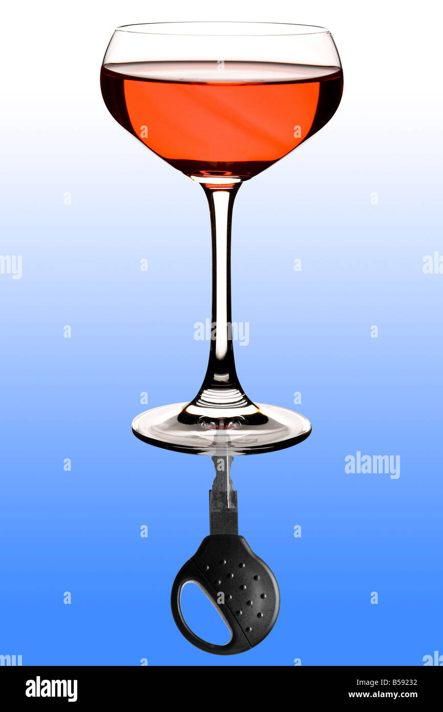 Trinken und fahren Stockfoto