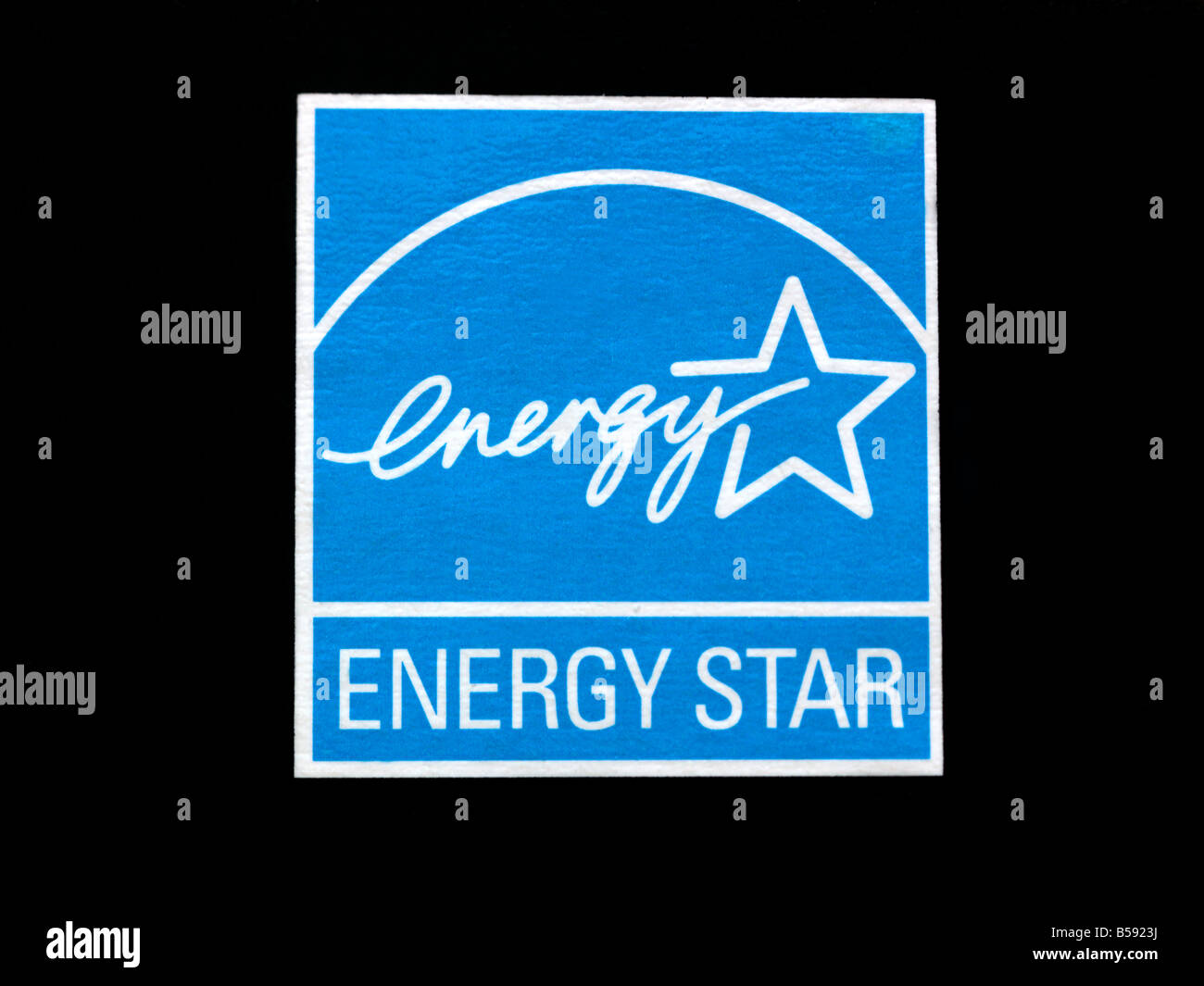 Energy Star Label Stockfoto