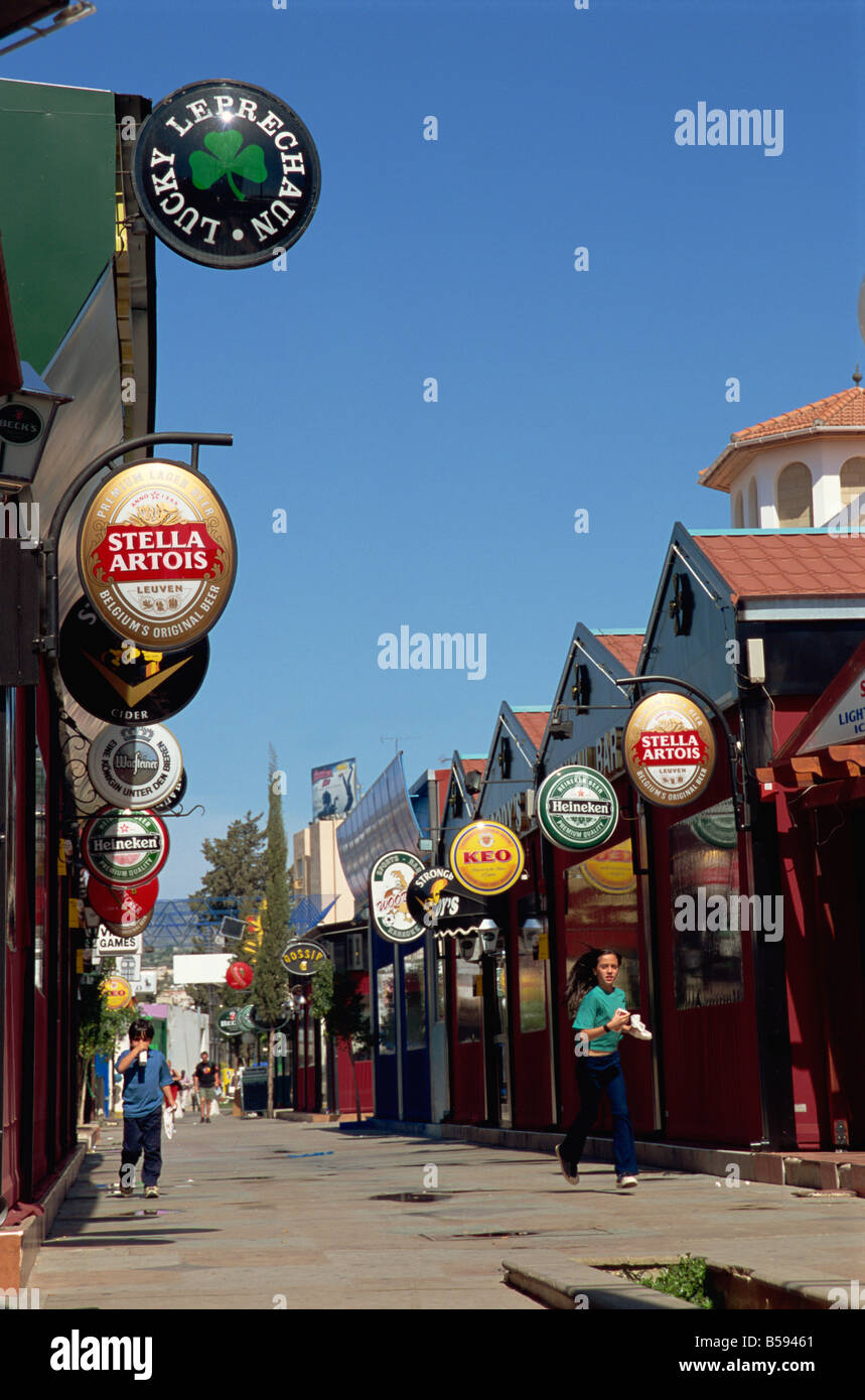 Kneipen Limassol Zypern Europa Stockfoto
