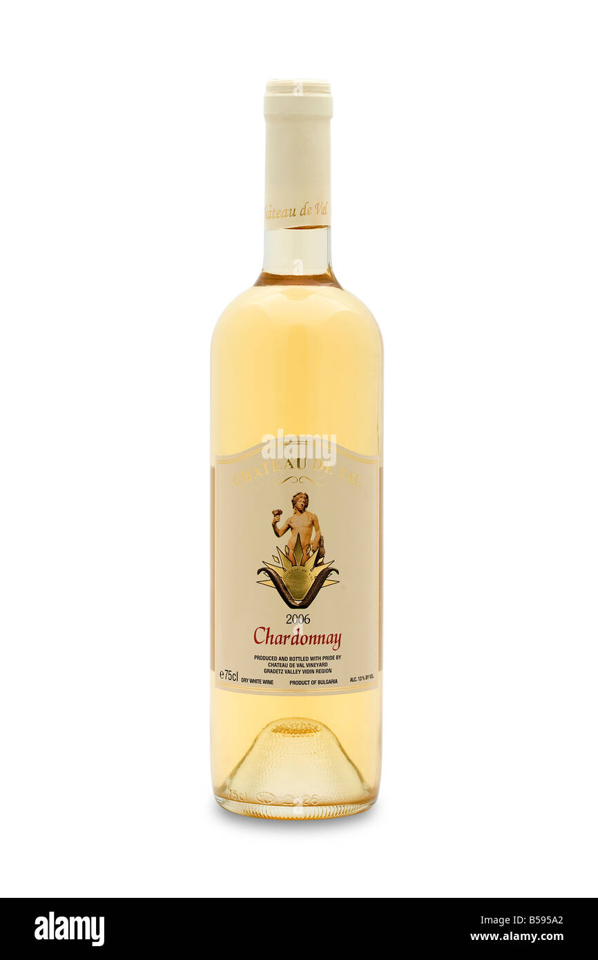 Chateau de Val Chardonnay 2006 weißen Wein Bulgarien Stockfoto