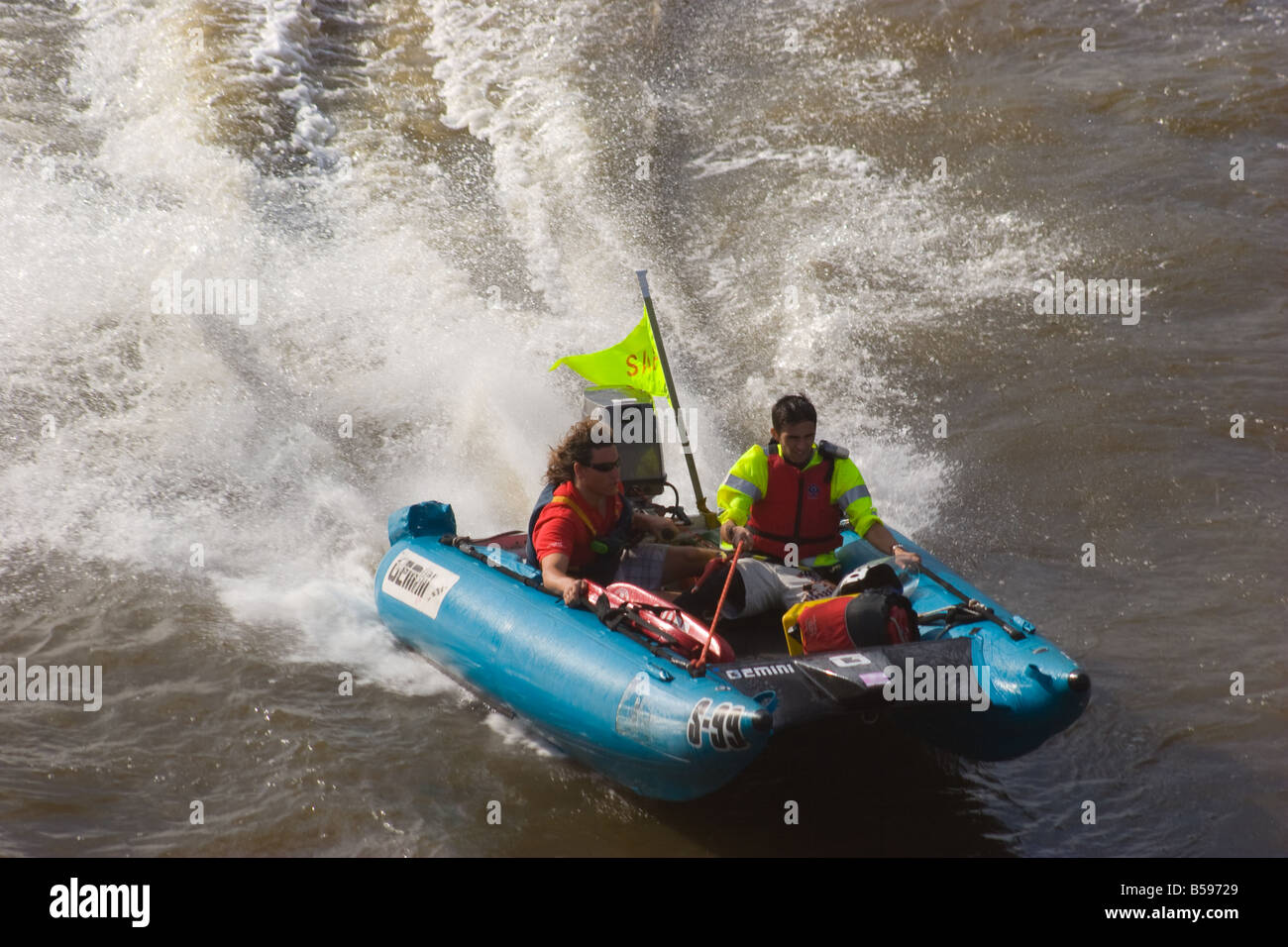 Die Great River Race Londons River-Marathon auf der Themse Stockfoto