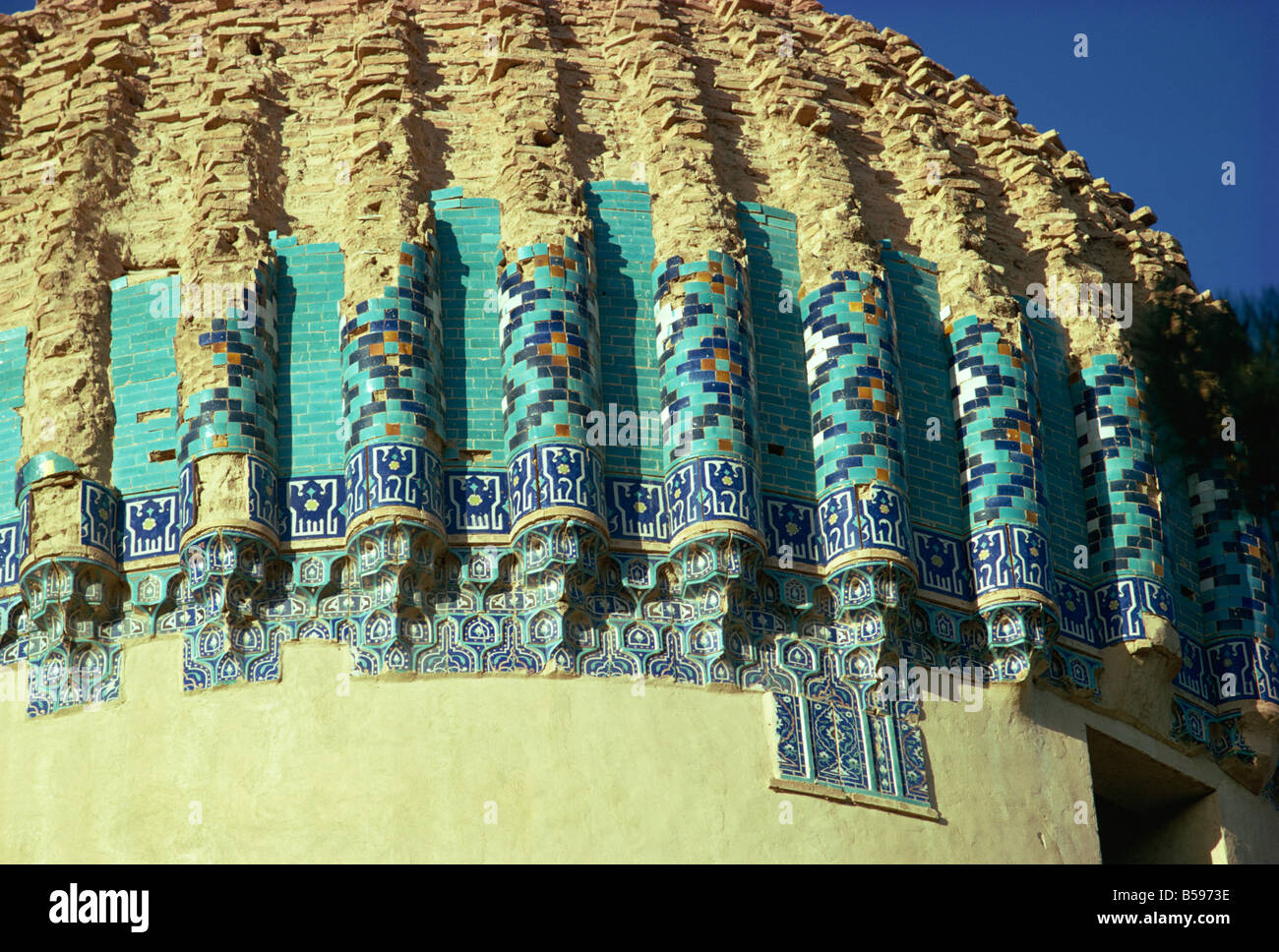 Detail des Grabes von Gawhar Shad Herat Afghanistan Asien Stockfoto