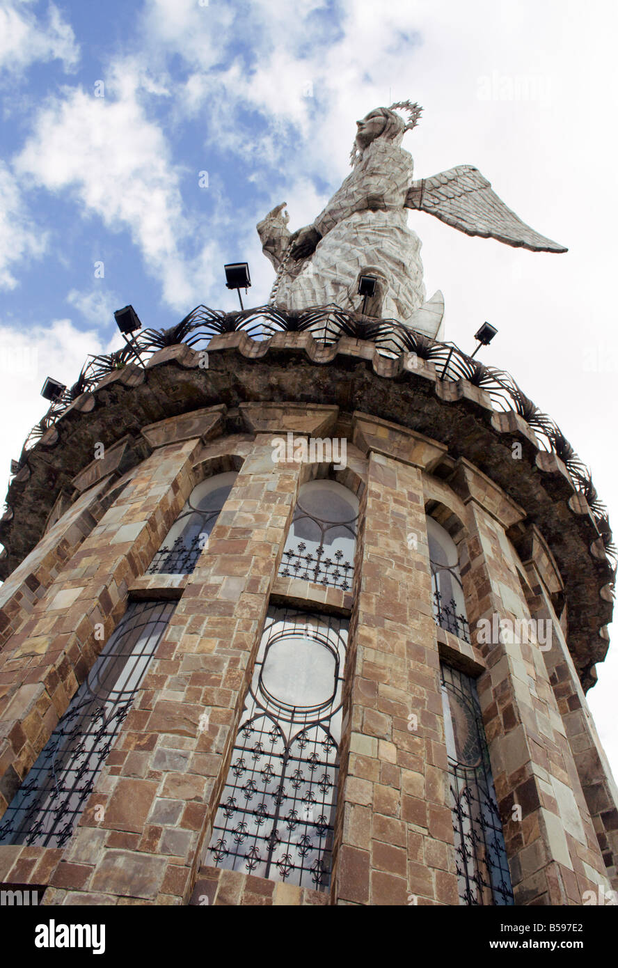Quitos Madonna El Panecillo Jungfrau geformt in 1734 Quito Ecuador Südamerika Stockfoto