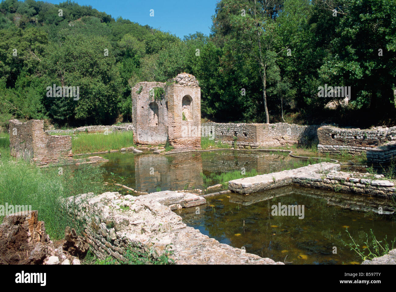 Ausgrabungsstätte Butrint, UNESCO-Weltkulturerbe, Albanien, Europa Stockfoto