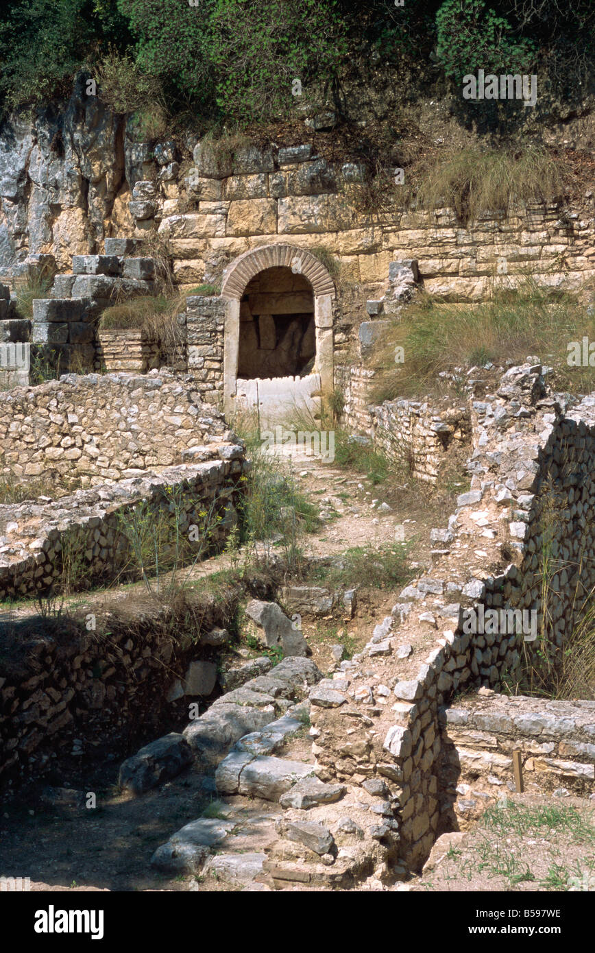 Ausgrabungsstätte Butrint, UNESCO-Weltkulturerbe, Albanien, Europa Stockfoto