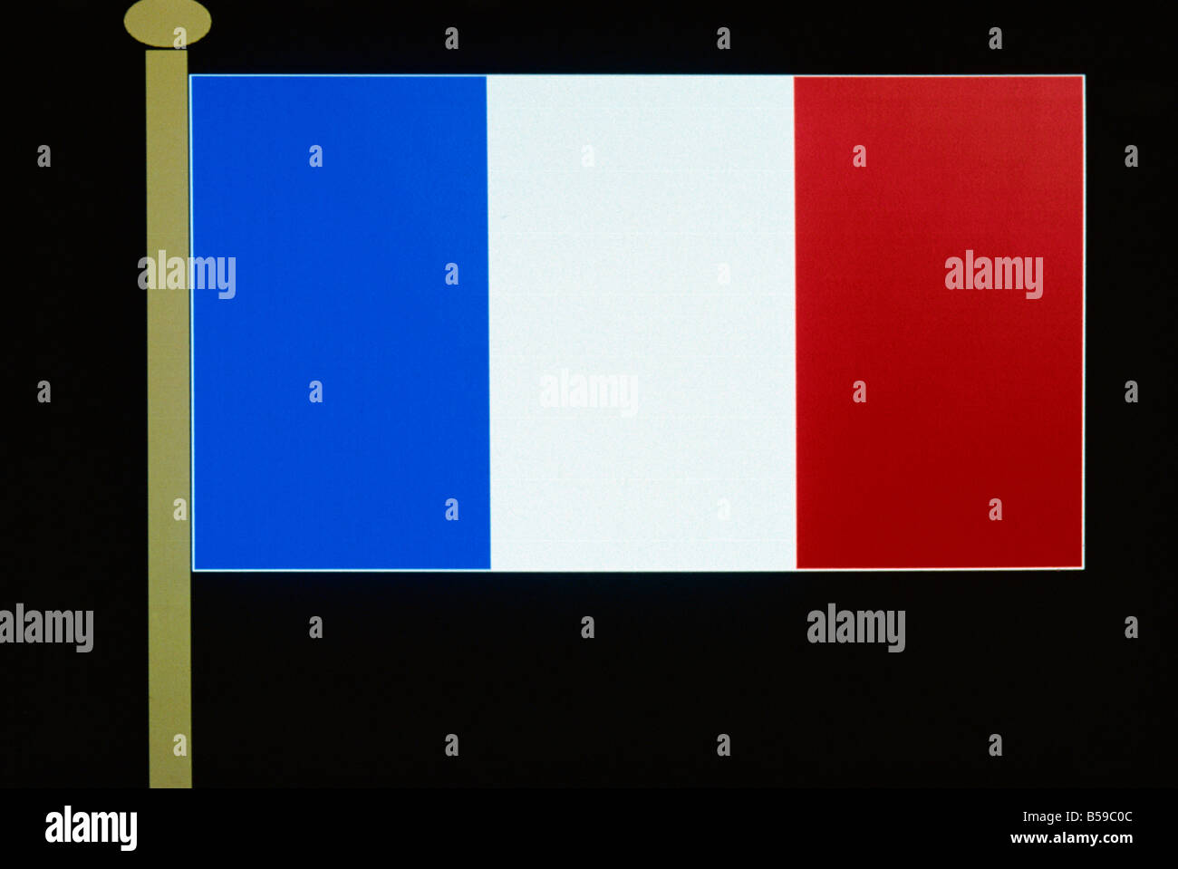 Französische Flagge Frankreich Europa Stockfoto