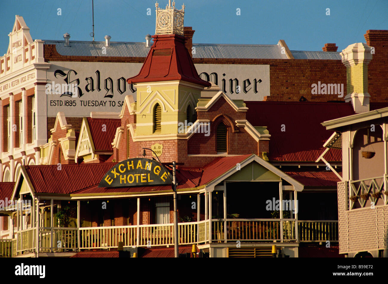 Exchange-Hotel aus dem Jahr 1900 Kalgoorlie Western Australia Australien Pazifik Stockfoto
