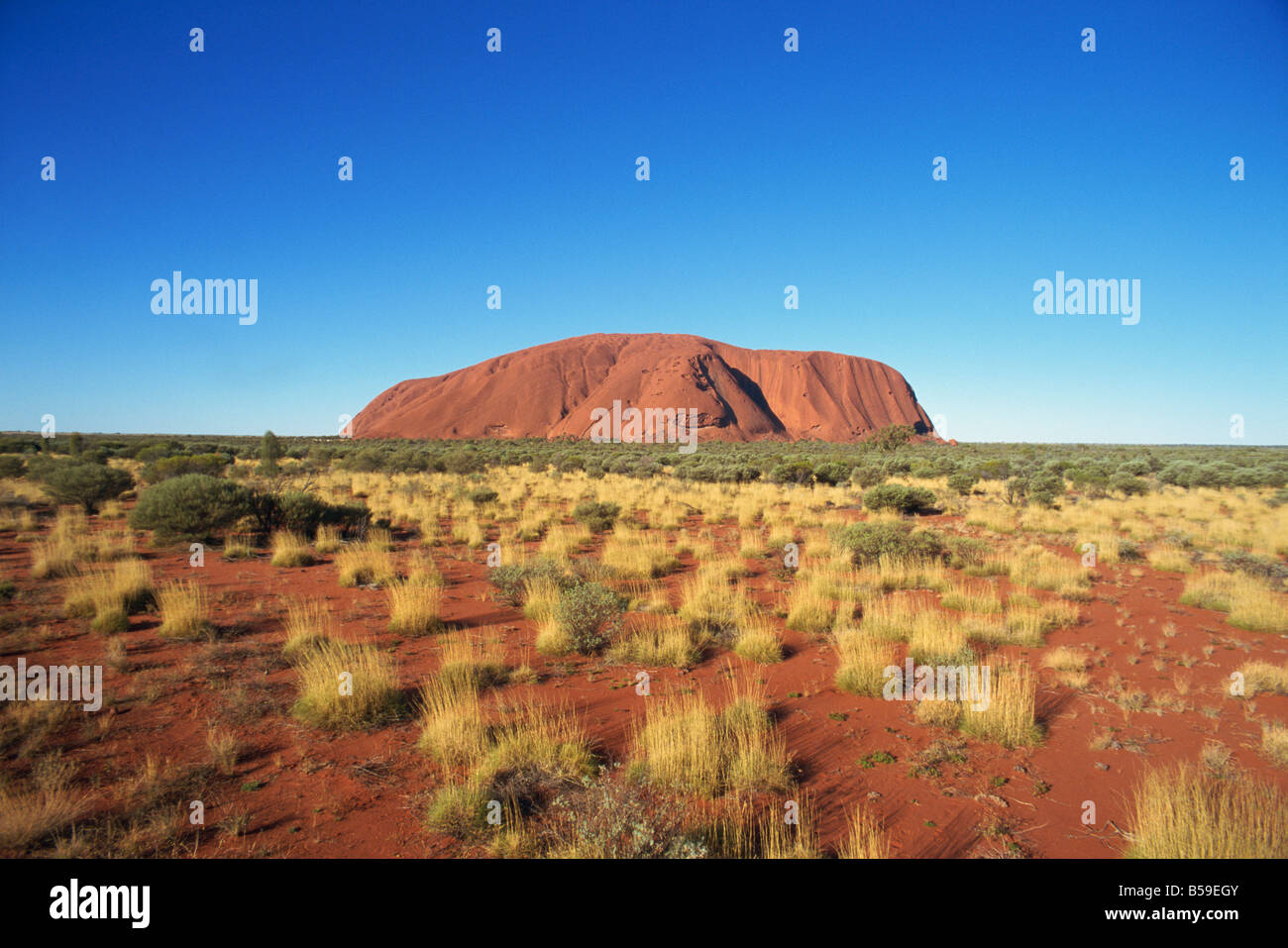 Uluru (Ayers Rock), Uluru-Kata Tjuta National Park, UNESCO-Weltkulturerbe, Northern Territory, Australien, Pazifik Stockfoto