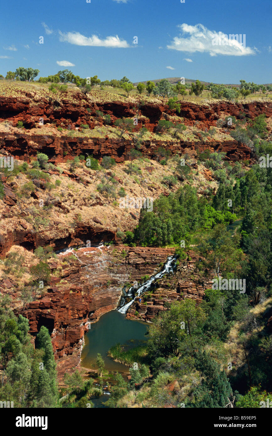 Fortescue Falls, Karijini-Nationalpark, Pilbara, Western Australia, Australien, Pazifik Stockfoto