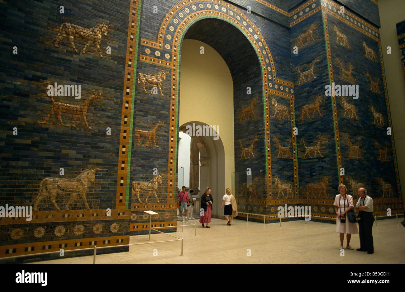 Touristen, babylonisch stammt aus dem 6. Jahrhundert v. Chr., Pergamon Museum, Berlin, Deutschland Stockfoto