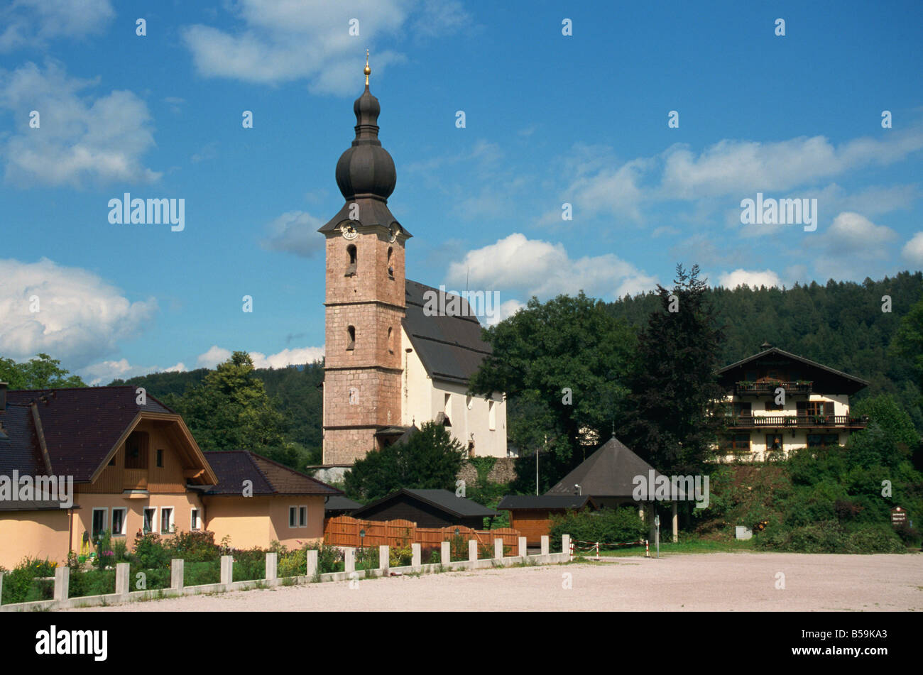 St. Leonhard-Kirche in der Nähe von Brodig in der Nähe von Salzburg Österreich Europa Stockfoto