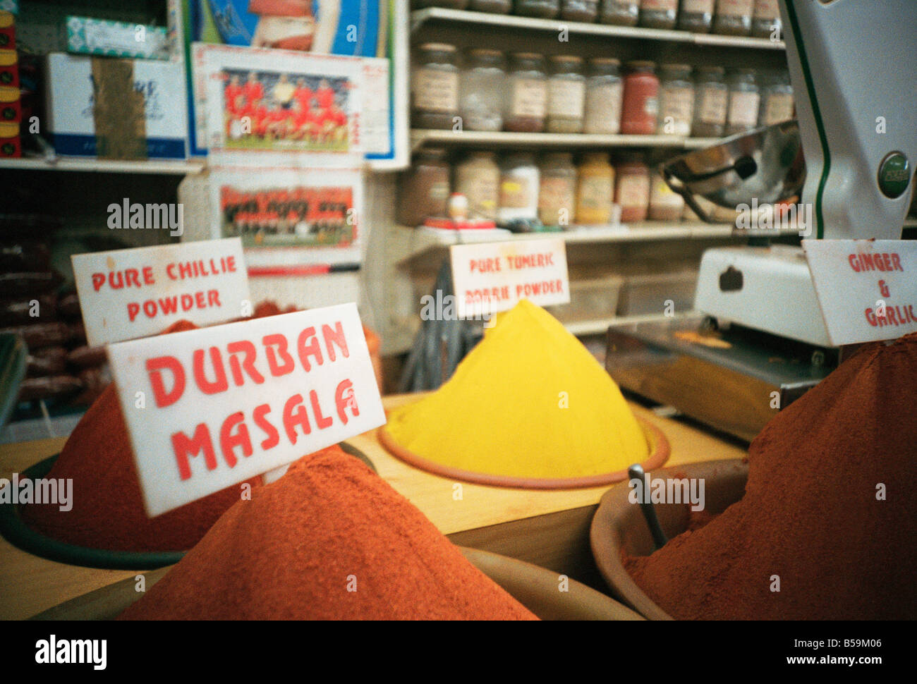 Südafrika, Kwa Zulu Natal, indisches Gewürz-Markt Stockfoto