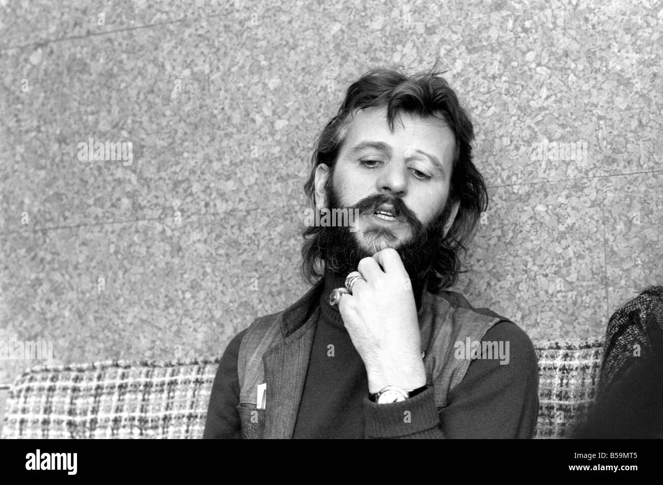 Ex-Beatle Ringo Starr. April 1975 75-1771 Stockfoto
