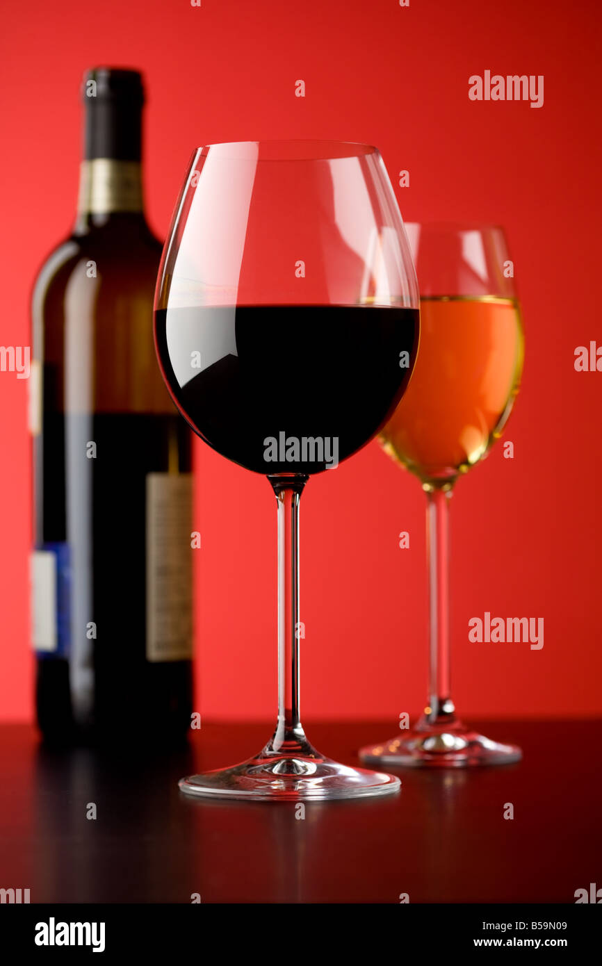 Gläser Wein Stockfoto